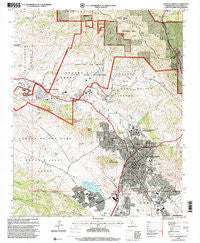 San Luis Obispo California Historical topographic map, 1:24000 scale, 7.5 X 7.5 Minute, Year 1995