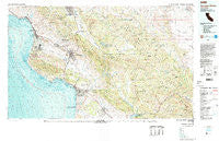 San Luis Obispo California Historical topographic map, 1:100000 scale, 30 X 60 Minute, Year 1981