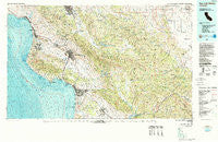 San Luis Obispo California Historical topographic map, 1:100000 scale, 30 X 60 Minute, Year 1981