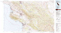 San Luis Obispo California Historical topographic map, 1:100000 scale, 30 X 60 Minute, Year 1981