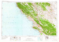 San Luis Obispo California Historical topographic map, 1:250000 scale, 1 X 2 Degree, Year 1958