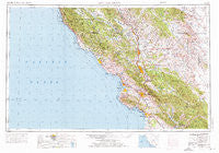 San Luis Obispo California Historical topographic map, 1:250000 scale, 1 X 2 Degree, Year 1956