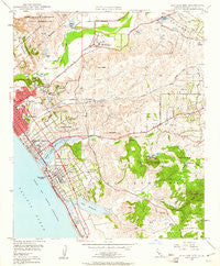 San Luis Rey California Historical topographic map, 1:24000 scale, 7.5 X 7.5 Minute, Year 1948