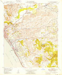 San Luis Rey California Historical topographic map, 1:24000 scale, 7.5 X 7.5 Minute, Year 1949