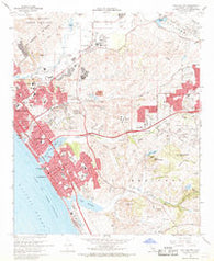 San Luis Rey California Historical topographic map, 1:24000 scale, 7.5 X 7.5 Minute, Year 1968