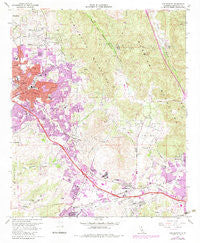 San Marcos California Historical topographic map, 1:24000 scale, 7.5 X 7.5 Minute, Year 1968