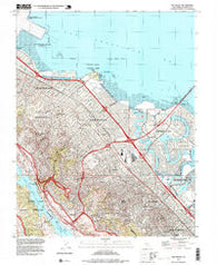 San Mateo California Historical topographic map, 1:24000 scale, 7.5 X 7.5 Minute, Year 1997