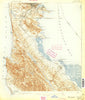 San Mateo California Historical topographic map, 1:62500 scale, 15 X 15 Minute, Year 1896
