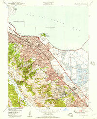 San Mateo California Historical topographic map, 1:24000 scale, 7.5 X 7.5 Minute, Year 1947