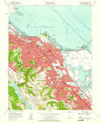 San Mateo California Historical topographic map, 1:24000 scale, 7.5 X 7.5 Minute, Year 1956