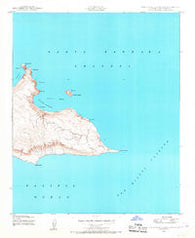 San Miguel Island East California Historical topographic map, 1:24000 scale, 7.5 X 7.5 Minute, Year 1943