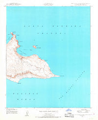 San Miguel Island East California Historical topographic map, 1:24000 scale, 7.5 X 7.5 Minute, Year 1943