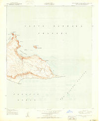 San Miguel Island East California Historical topographic map, 1:24000 scale, 7.5 X 7.5 Minute, Year 1950