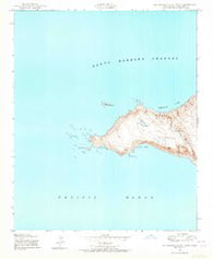 San Miguel Island West California Historical topographic map, 1:24000 scale, 7.5 X 7.5 Minute, Year 1943