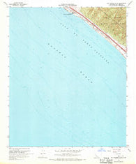 San Onofre Bluff California Historical topographic map, 1:24000 scale, 7.5 X 7.5 Minute, Year 1968