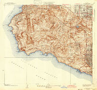 San Pedro Hill California Historical topographic map, 1:24000 scale, 7.5 X 7.5 Minute, Year 1942