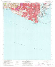 San Pedro California Historical topographic map, 1:24000 scale, 7.5 X 7.5 Minute, Year 1964
