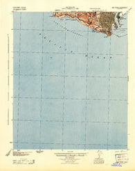 San Pedro California Historical topographic map, 1:62500 scale, 15 X 15 Minute, Year 1944
