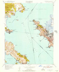 San Quentin California Historical topographic map, 1:24000 scale, 7.5 X 7.5 Minute, Year 1947