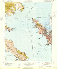 San Quentin California Historical topographic map, 1:24000 scale, 7.5 X 7.5 Minute, Year 1948