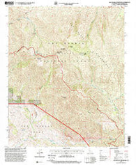 San Rafael Mountain California Historical topographic map, 1:24000 scale, 7.5 X 7.5 Minute, Year 1995