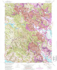 San Rafael California Historical topographic map, 1:24000 scale, 7.5 X 7.5 Minute, Year 1954