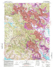 San Rafael California Historical topographic map, 1:24000 scale, 7.5 X 7.5 Minute, Year 1954