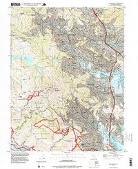 San Rafael California Historical topographic map, 1:24000 scale, 7.5 X 7.5 Minute, Year 1995