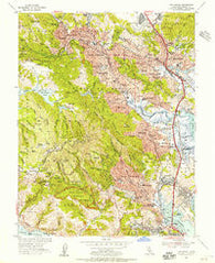 San Rafael California Historical topographic map, 1:24000 scale, 7.5 X 7.5 Minute, Year 1954