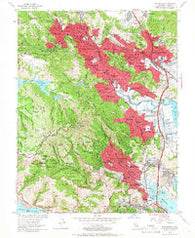 San Rafael California Historical topographic map, 1:24000 scale, 7.5 X 7.5 Minute, Year 1954