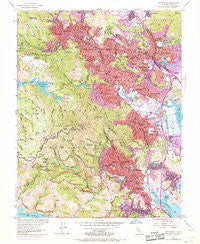 San Rafael California Historical topographic map, 1:24000 scale, 7.5 X 7.5 Minute, Year 1954