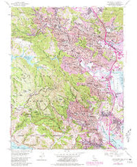 San Rafael California Historical topographic map, 1:24000 scale, 7.5 X 7.5 Minute, Year 1954