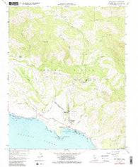 San Simeon California Historical topographic map, 1:24000 scale, 7.5 X 7.5 Minute, Year 1958