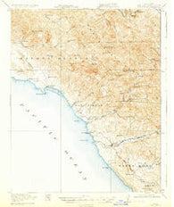 San Simeon California Historical topographic map, 1:62500 scale, 15 X 15 Minute, Year 1919