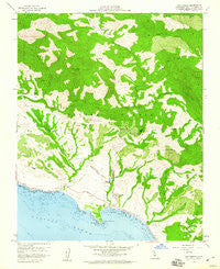 San Simeon California Historical topographic map, 1:24000 scale, 7.5 X 7.5 Minute, Year 1958