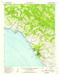 San Simeon California Historical topographic map, 1:62500 scale, 15 X 15 Minute, Year 1959