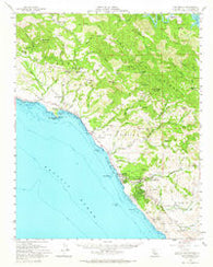 San Simeon California Historical topographic map, 1:62500 scale, 15 X 15 Minute, Year 1959