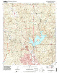 San Vicente Reservoir California Historical topographic map, 1:24000 scale, 7.5 X 7.5 Minute, Year 1996