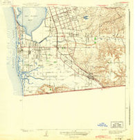 San Ysidro California Historical topographic map, 1:31680 scale, 7.5 X 7.5 Minute, Year 1943