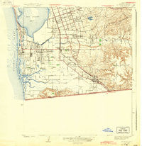 San Ysidro California Historical topographic map, 1:31680 scale, 7.5 X 7.5 Minute, Year 1943