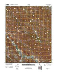 San Benito California Historical topographic map, 1:24000 scale, 7.5 X 7.5 Minute, Year 2012