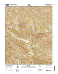 San Benito Mountain California Current topographic map, 1:24000 scale, 7.5 X 7.5 Minute, Year 2015