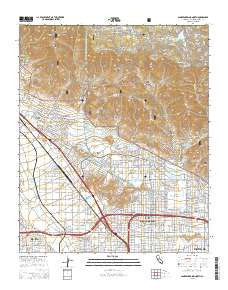 San Bernardino North California Current topographic map, 1:24000 scale, 7.5 X 7.5 Minute, Year 2015