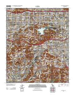 San Dimas California Historical topographic map, 1:24000 scale, 7.5 X 7.5 Minute, Year 2012