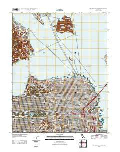 San Francisco North California Historical topographic map, 1:24000 scale, 7.5 X 7.5 Minute, Year 2012