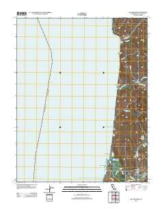 San Gregorio California Historical topographic map, 1:24000 scale, 7.5 X 7.5 Minute, Year 2012