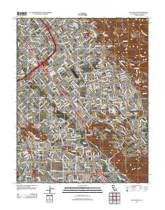 San Jose East California Historical topographic map, 1:24000 scale, 7.5 X 7.5 Minute, Year 2012