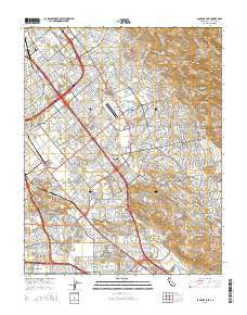 San Jose East California Current topographic map, 1:24000 scale, 7.5 X 7.5 Minute, Year 2015