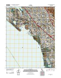 San Leandro California Historical topographic map, 1:24000 scale, 7.5 X 7.5 Minute, Year 2012