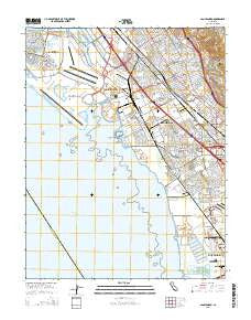 San Leandro California Current topographic map, 1:24000 scale, 7.5 X 7.5 Minute, Year 2015